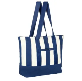 custom canvas beach bag Whitsunday blue promotional tote