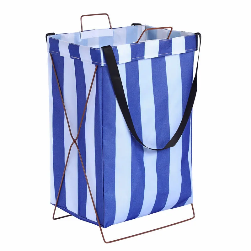custom Whitsunday blue fabric storage bin organizer wholesale