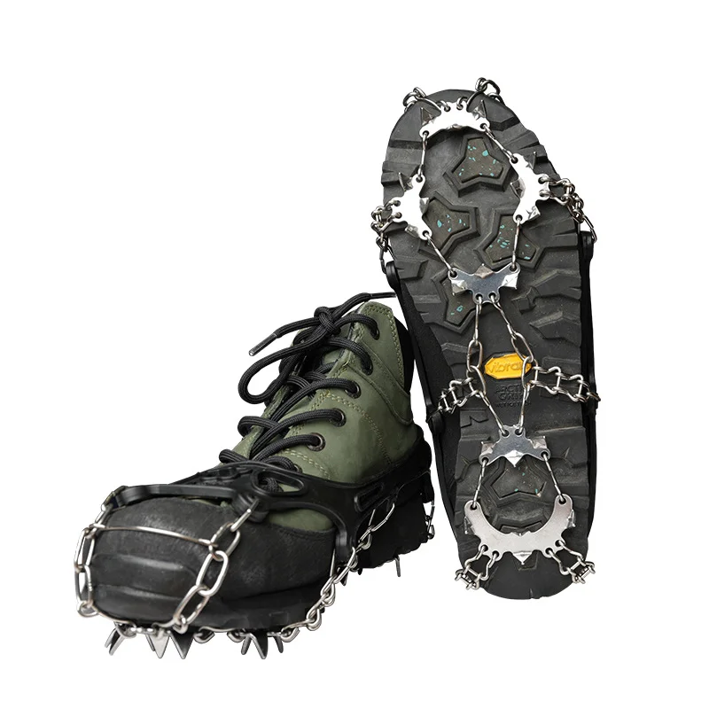 19-tooth ice cleats anti-slip shoe spikes supplier