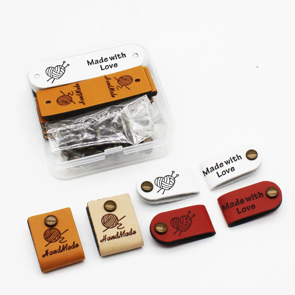 Made With Love Heart Rivet Tags for Hats Bags and Scarves - quote-first wholesale sourcing from China