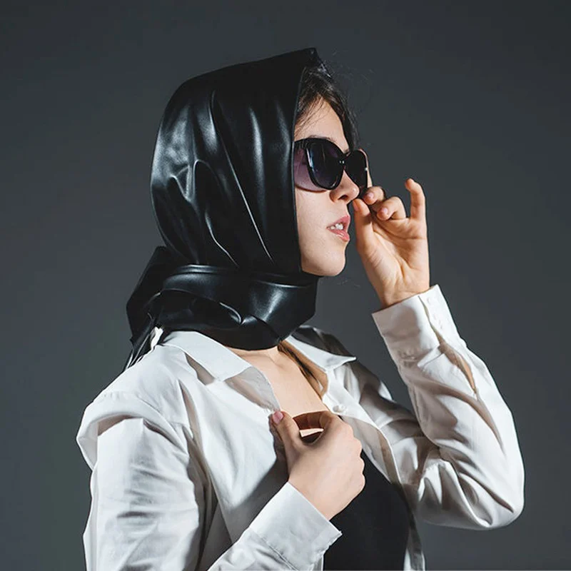 Faux Leather Triangle Head Scarf and Bandana - quote-first wholesale sourcing from China