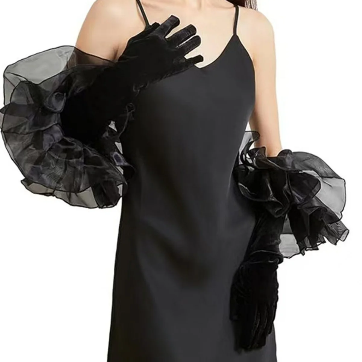 Velvet Opera Length Gloves for Stage Photo and Formalwear - quote-first wholesale sourcing from China