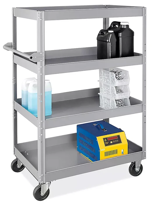 4-Shelf Steel Carts