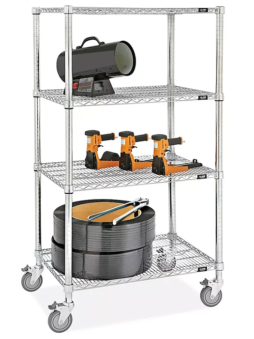 Chrome Mobile Shelving