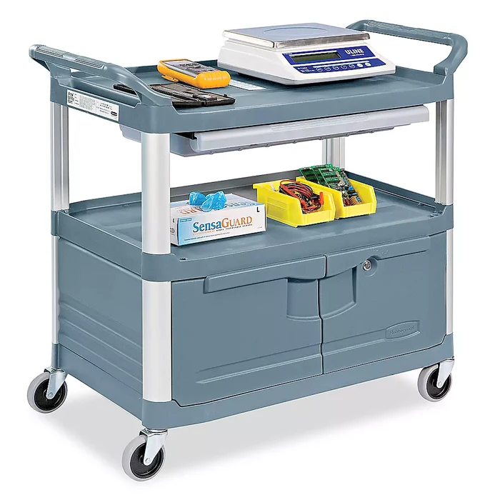 Service Cart with Cabinet