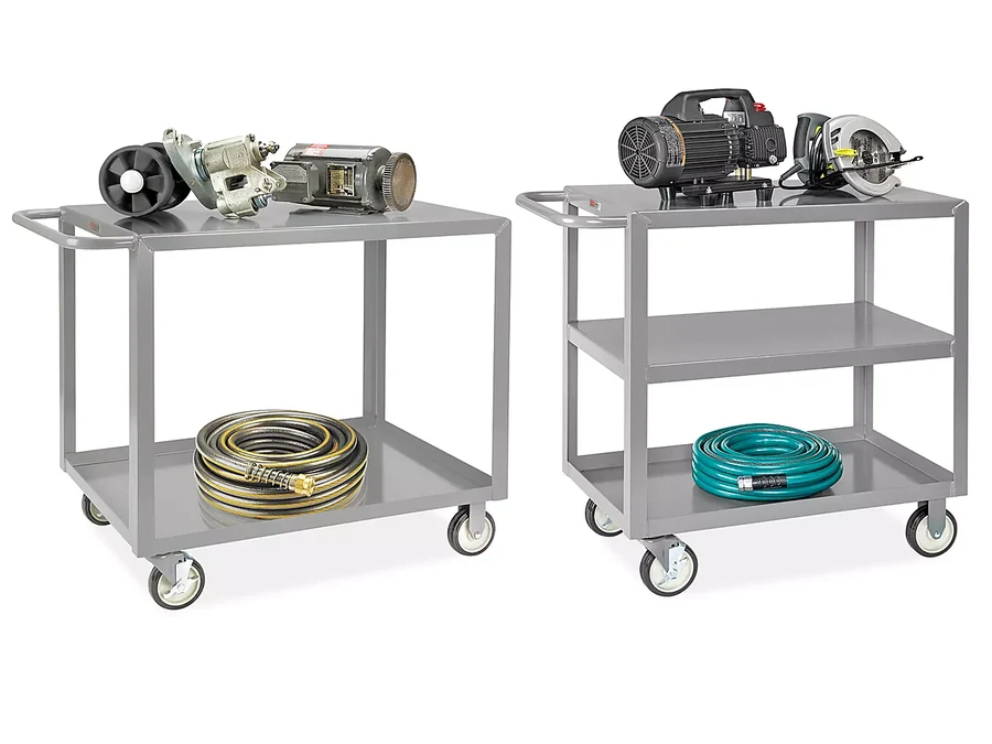 Welded Steel Flat Shelf Carts