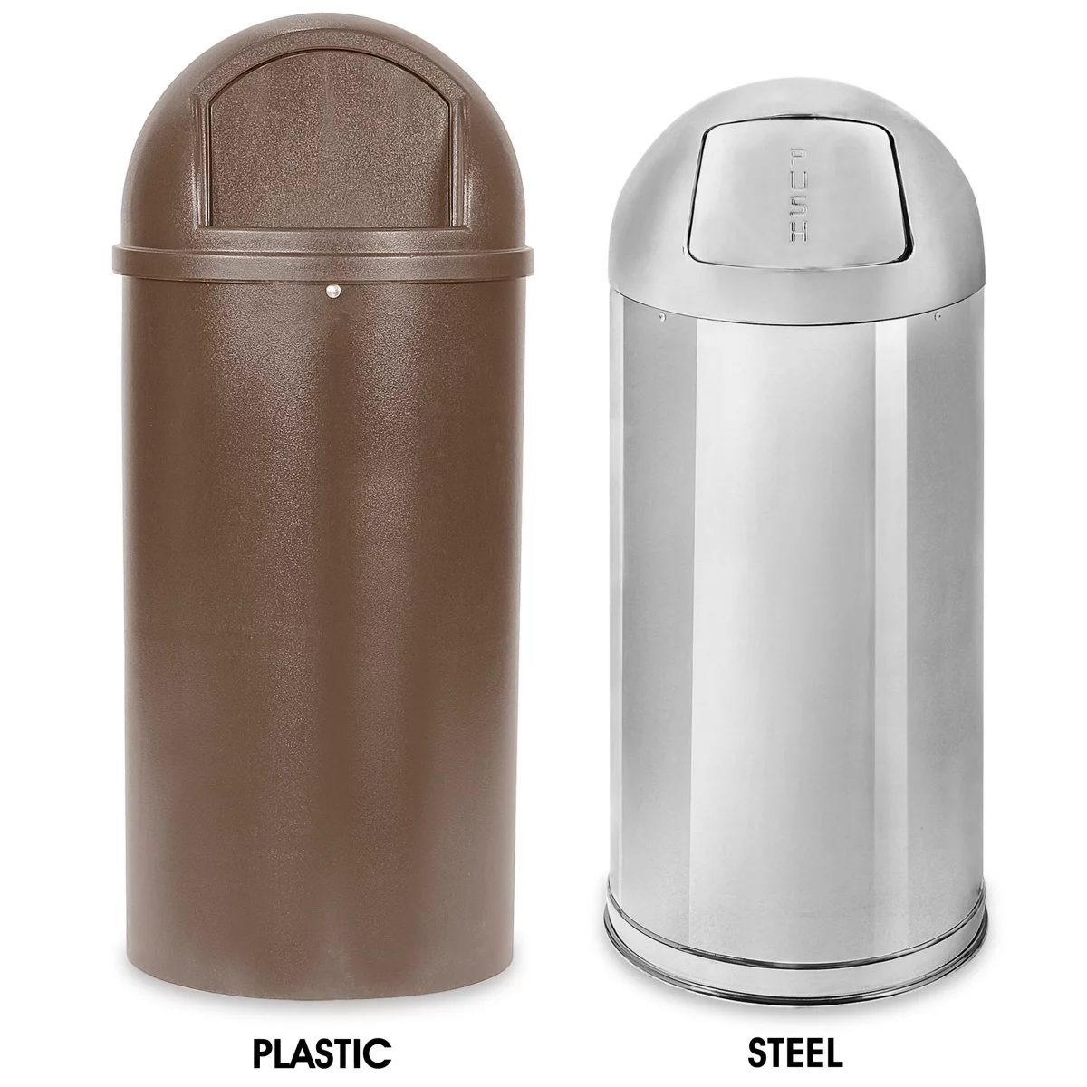 Domed Waste Trash Cans