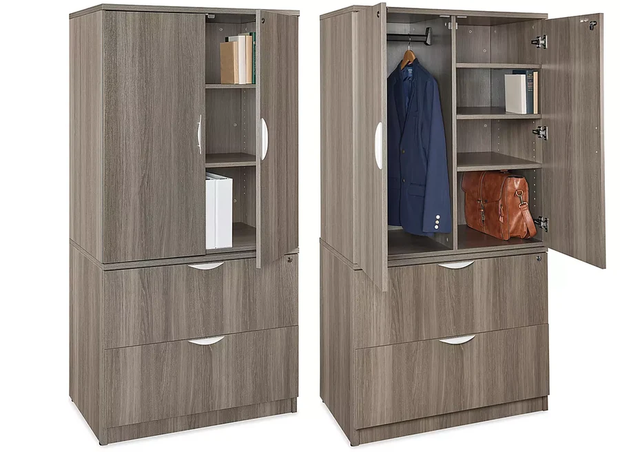 Downtown Cabinets with Storage Hutch