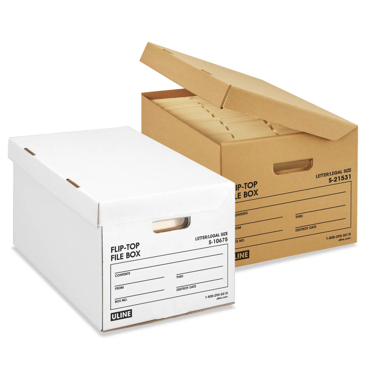 Flip-Top File Boxes