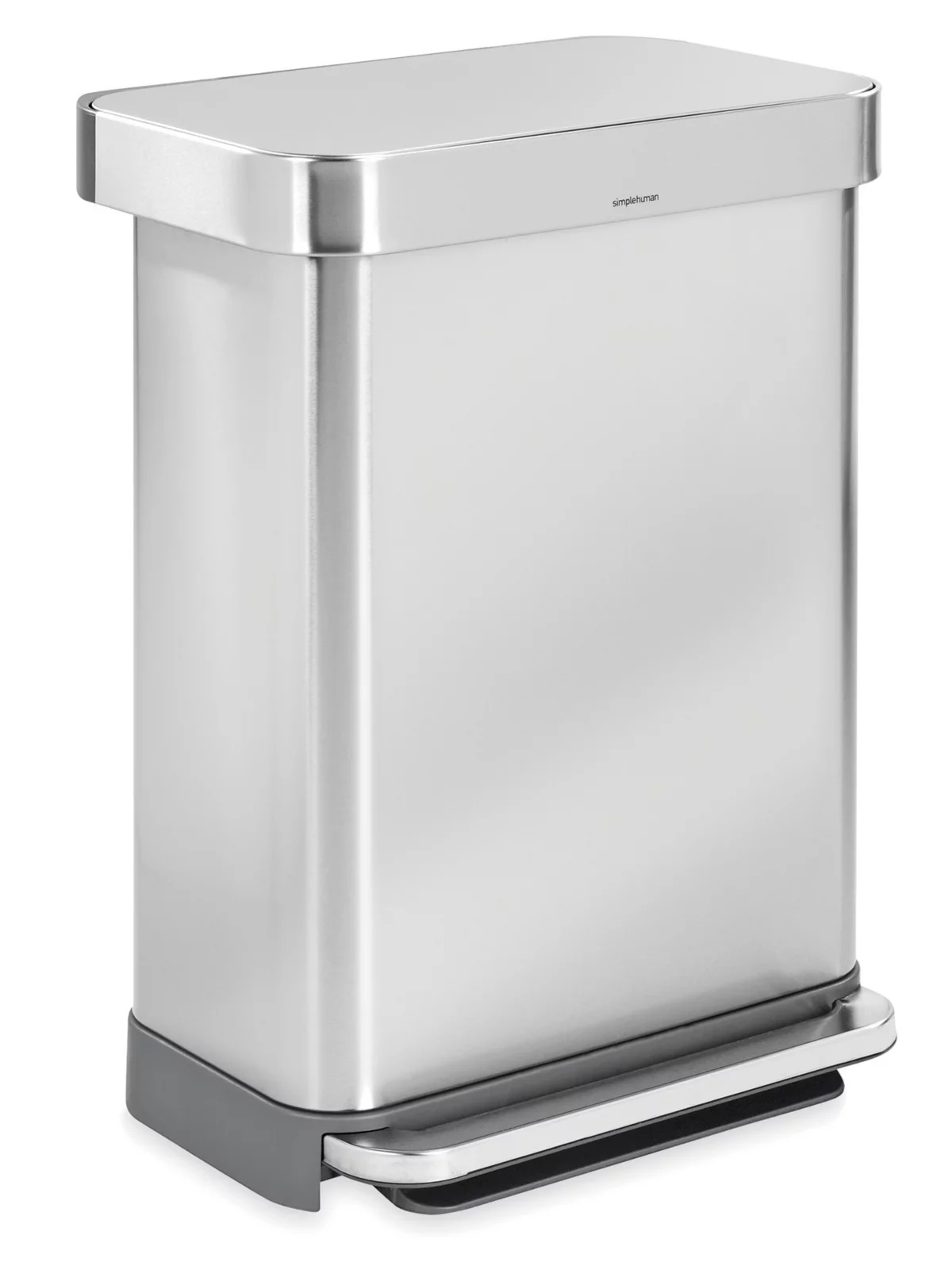 Jumbo Step-On Stainless Steel Trash Can