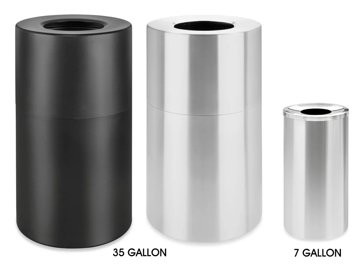 Lobby Trash Cans