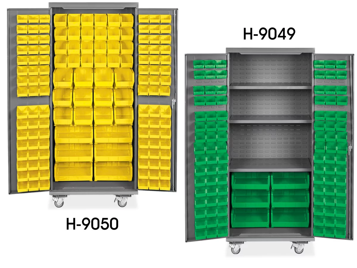Mobile Bin Storage Cabinets