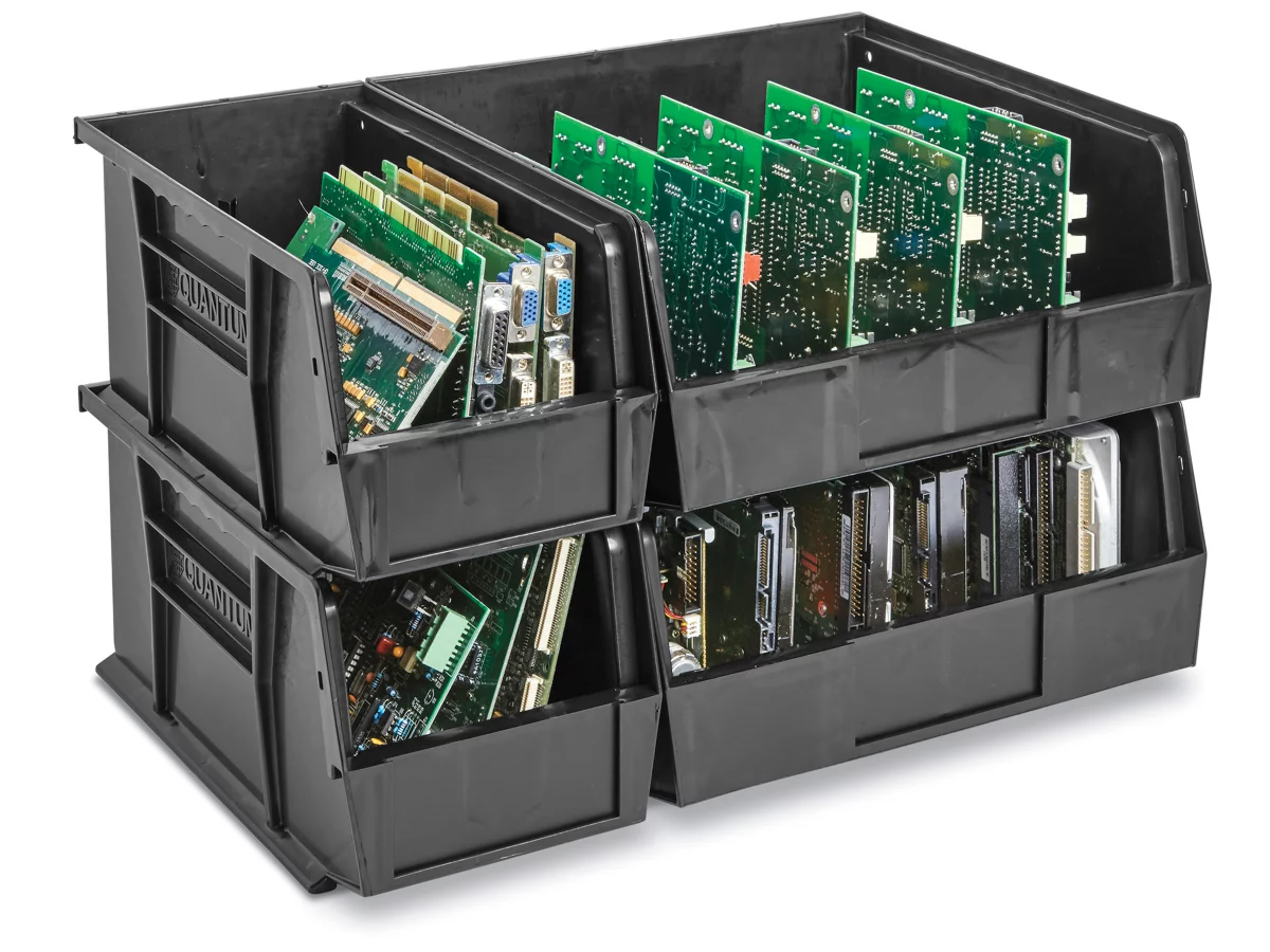 Plastic Conductive Stackable Bins