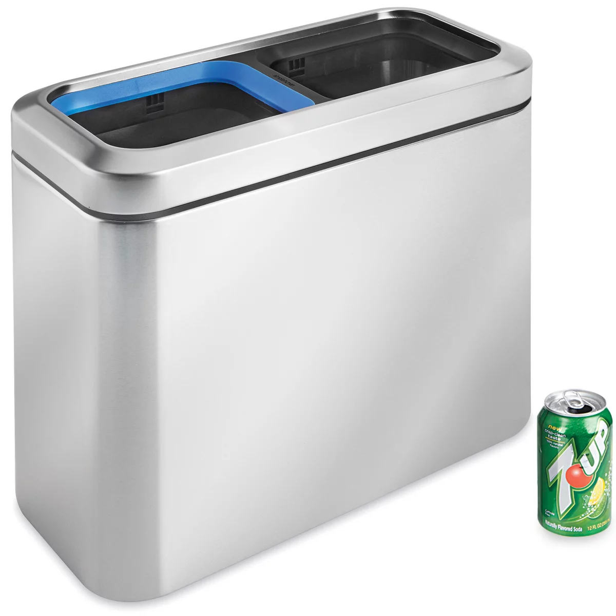 Stainless Steel Office Trash Can - 5 Gallon Recycling